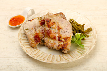 Roasted spare ribs