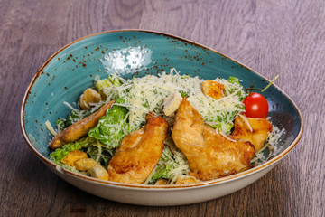 Caesar salad with chicken