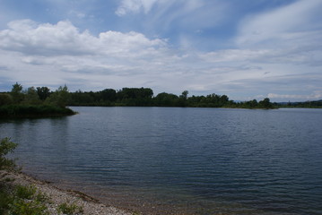 sky, water and lake, the blue of nature