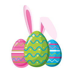 happy easter eggs