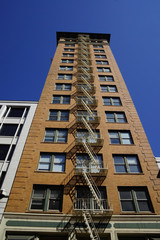 endless fire stairs in san francisco skyscraper