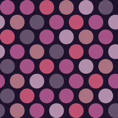 Seamless vector of multicolored geometric shapes on a dark background