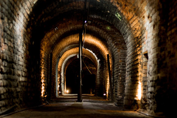 Obraz premium tunnel background ancient old darkness
