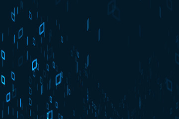 Digital binary code background, scientific technology data in binary code. Graphic concept for your design