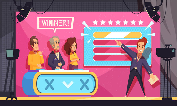 TV Guess Word Show Illustration 