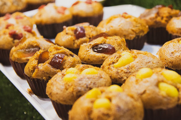 Cupcakes, Delicious fresh homemade banana muffins