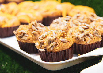 Cupcakes, Delicious fresh homemade banana muffins
