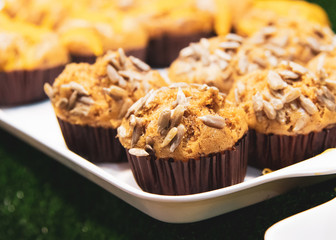 Cupcakes, Delicious fresh homemade banana muffins