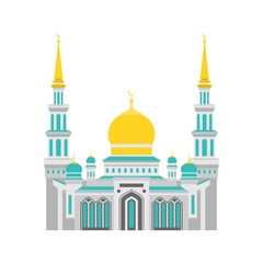 Moscow Cathedral Mosque vector