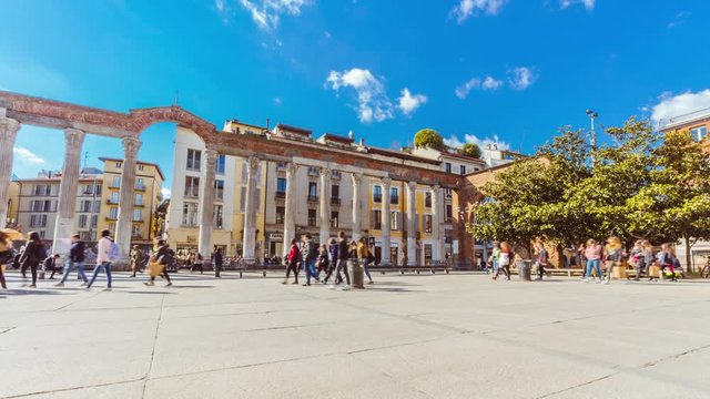 Colonne di San Lorenzo (Columns of San Lorenzo) in Milan, Italy