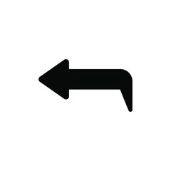 Reply arrow vector icon
