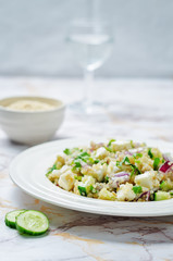 Cucumber quinoa Feta salad