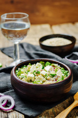 Cucumber quinoa Feta salad