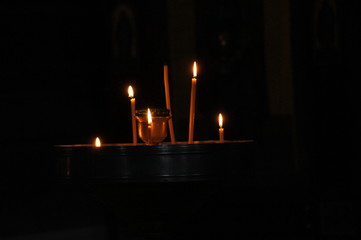 candles in the dark