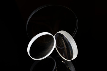 Optical lenses of photographic lens with black background
