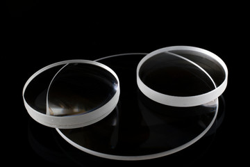 Optical lenses of photographic lens with black background