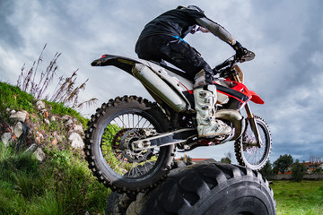 Enduro bike rider