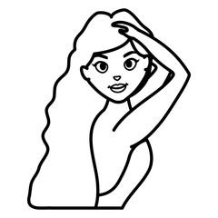 beautiful woman with swimsuit