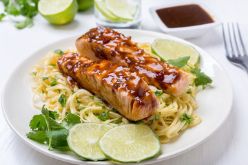 Sweet and Spicy Orange Chilli-Glazed Salmon