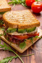 Bacon, Lettuce and Tomato BLT Sandwiches