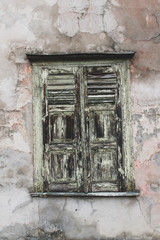 old abandoned wooden house