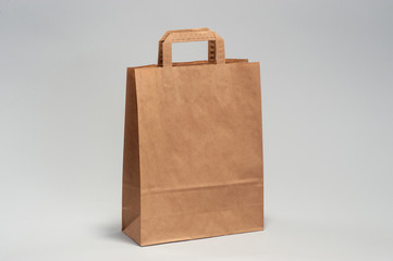 Kraft brown paper shopping bag