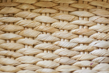 Background weaving straw basket