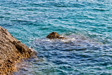 Rocky Coast. Adriatic Sea