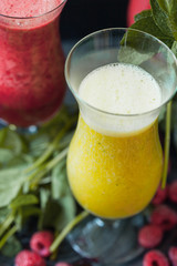 Shiny fruit smoothie