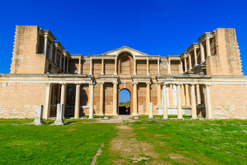 Bath-Gymnasium in Sadris from Roman Times, in Salihli/Turkey