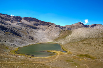 Aynali Gol (mirrored lake) is a glacial lake, on Uludag Mountain. Bursa, TURKEY