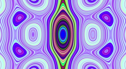 Psychedelic symmetry abstract pattern and hypnotic background,  bright.