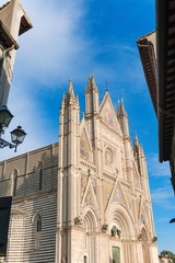 Panoramic view of Cathedral of Orvieto.