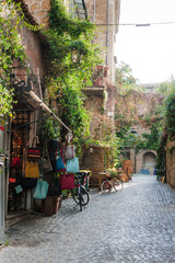 Street of the city Orvieto, Italy, Umbria. 