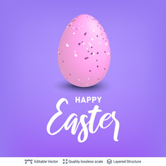 Easter holiday greeting card or banner template.