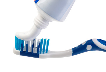 Toothbrush and toothpaste