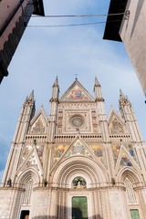 Panoramic view of Cathedral of Orvieto.