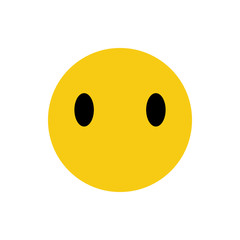 Yellow Emoji Without Mouth