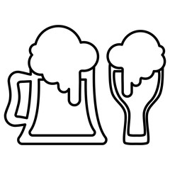 beer jar isolated icon