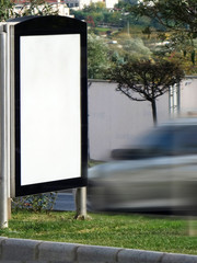 Blank Billboard - White Advertising Ready