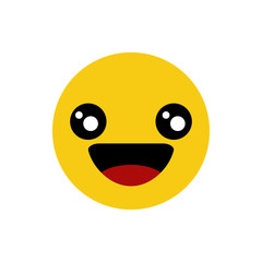 Grinning Expression Emoji Smiley Face Vector Design Art