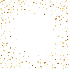 Sparse gold confetti luxury sparkling confetti. Sc