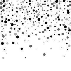 Scattered random black dots. Dark points dispersio