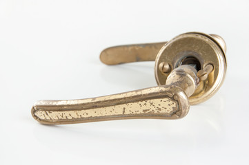 Vintage brass door handle