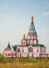Fototapeta na wymiar Very beautiful, elegant, colorful Orthodox church