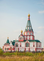 Very beautiful, elegant, colorful Orthodox church