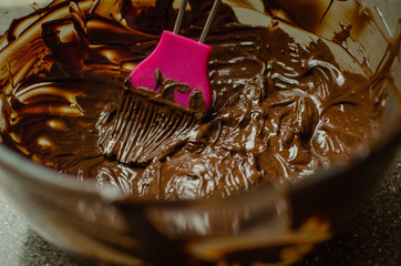 chocolate cake log - 256293735