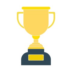 Cup with emblem on a white background