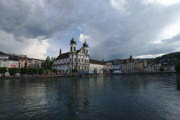 Fototapeta na wymiar Jesuit Church in Lucerne