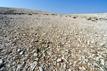 Karstlandschaft des Obzova, Insel Krk, Kroatien